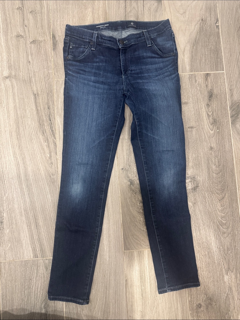 Ag Adriano Goldschmied Maternity Dark Blue Skinny Jeans